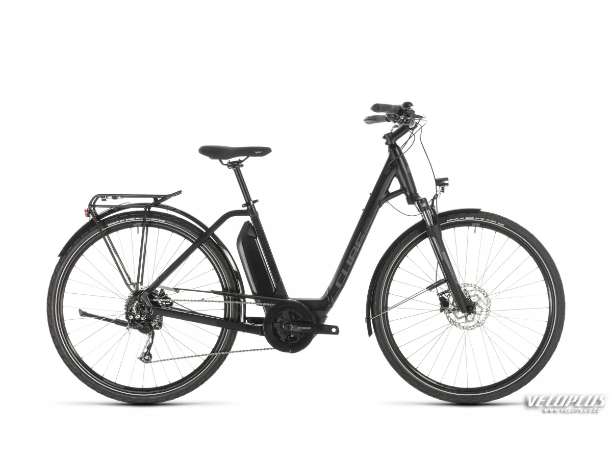 Bike Cube Town Sport Hybrid ONE 400 black-n-grey Easy Entry 50 cm