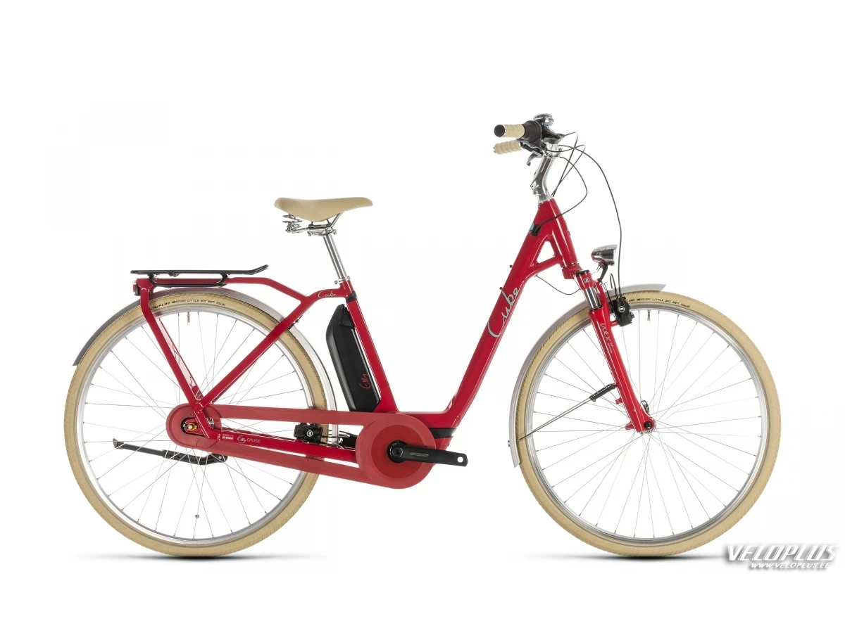 Bike Cube Elly Cruise Hybrid 400 red-n-mint Easy Entry 50 cm