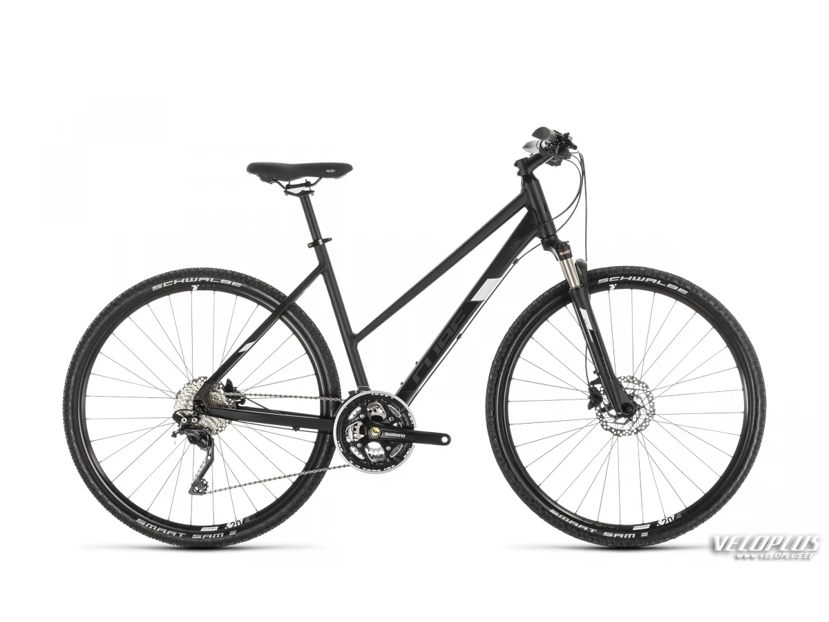 Bike Cube Nature SL black-n-white Trapeze 46 cm