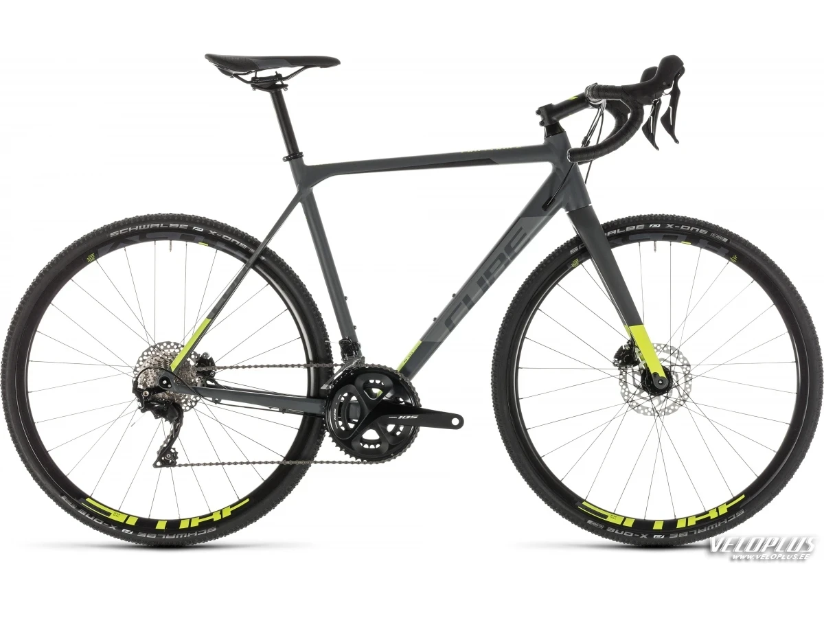 Ratas Cube Cross Race Pro hall-kollane 56 cm