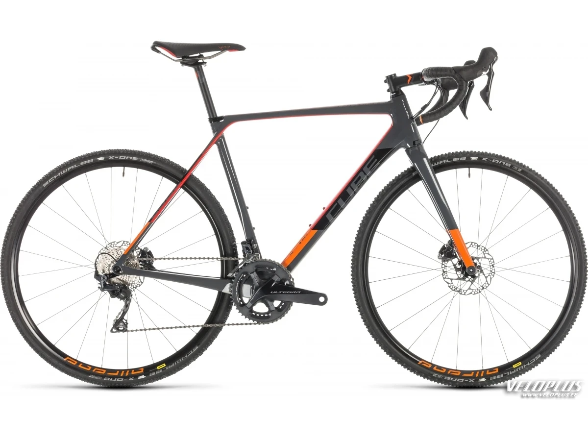 Ratas Cube Cross Race C:62 Pro hall-punane 58 cm