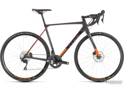 Ratas Cube Cross Race C:62 Pro hall-punane 58 cm