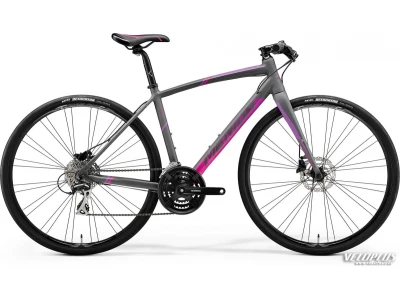 Polkupyörä MeridaSPEEDER 100 JULIET S-M(52) matt grey(pink/purple)