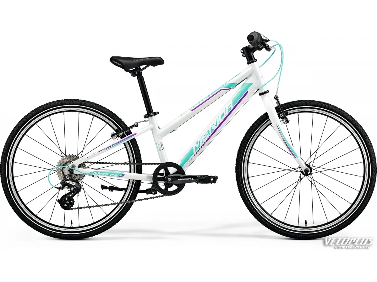 Polkupyörä MeridaMATTS J24 RACE 11.5"L   pearl white(purple/teal)