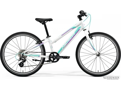Polkupyörä MeridaMATTS J24 RACE 11.5"L   pearl white(purple/teal)