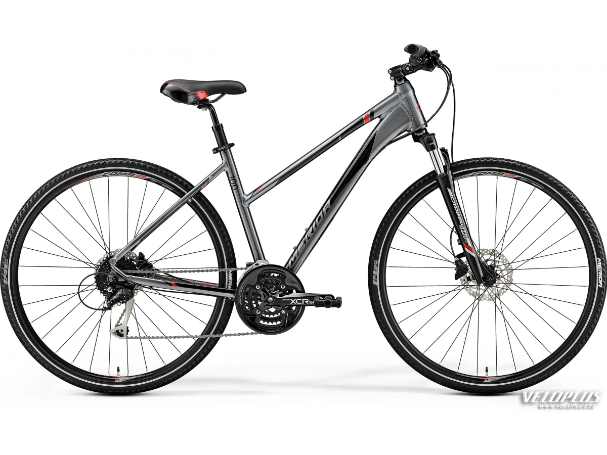 Bike Merida CROSSWAY 100 M(51L) dark silver(red/black)