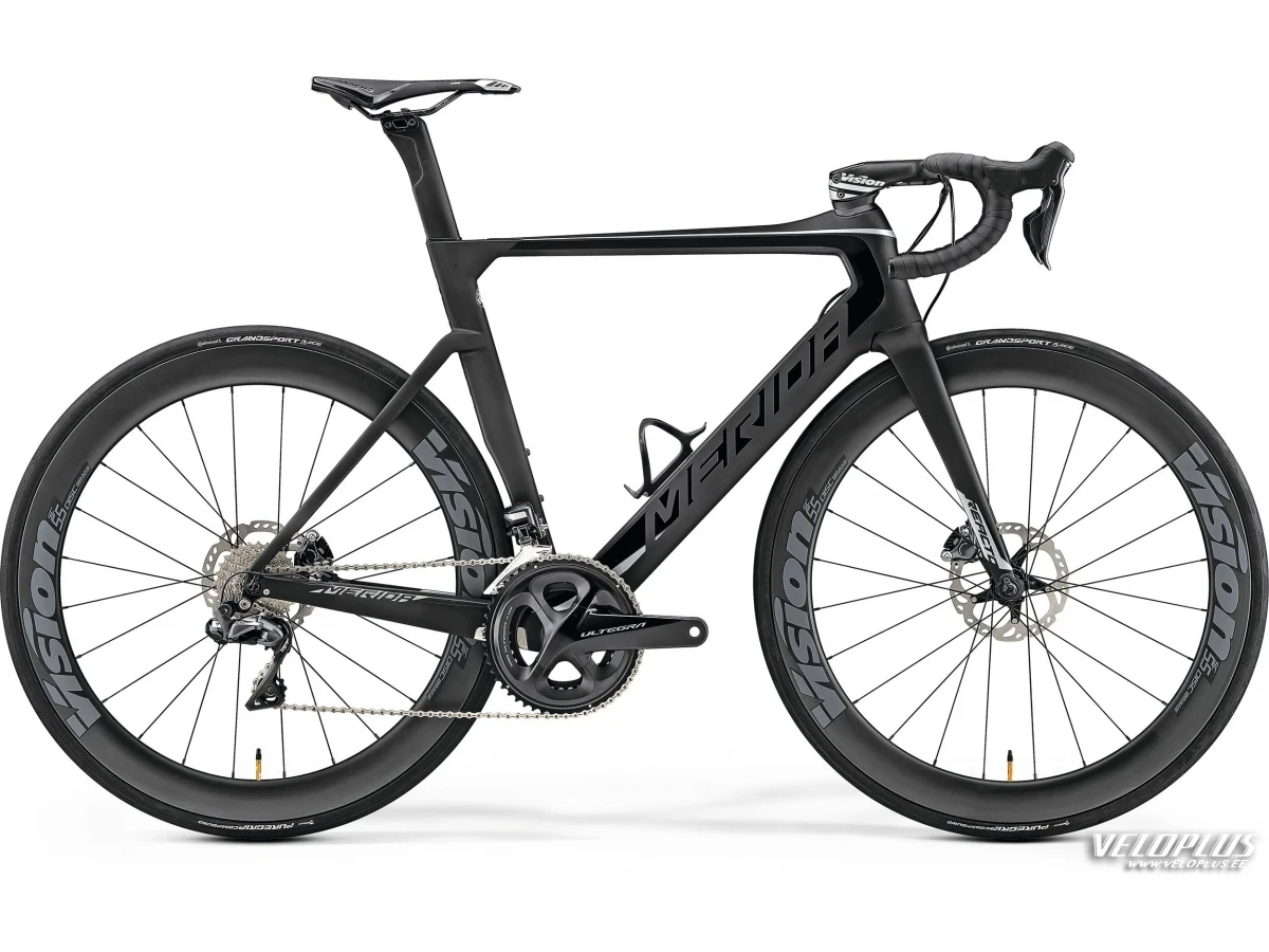 Bike Merida REACTO DISC 8000-E S-M (52) matt ud(shiny black/chrome)