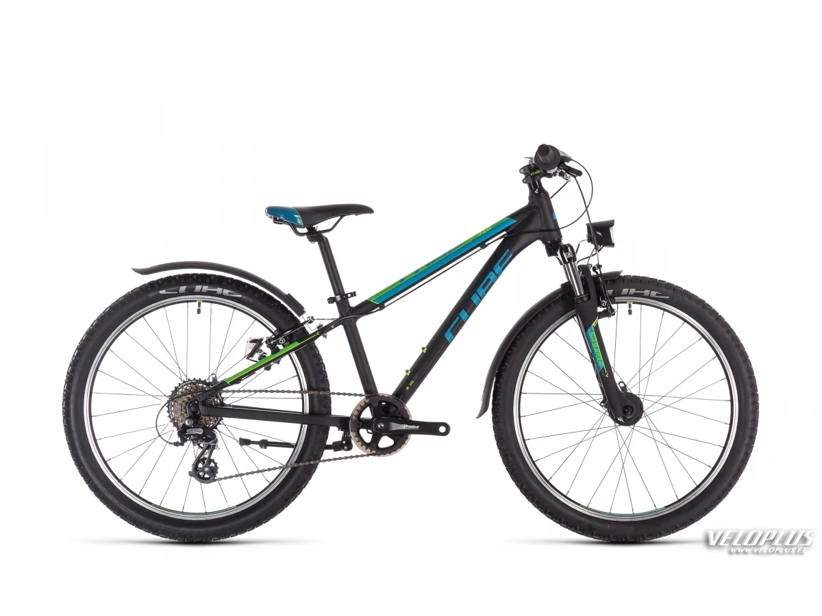Ratas Cube Acid 240 Allroad must-sinine-roheline 24"