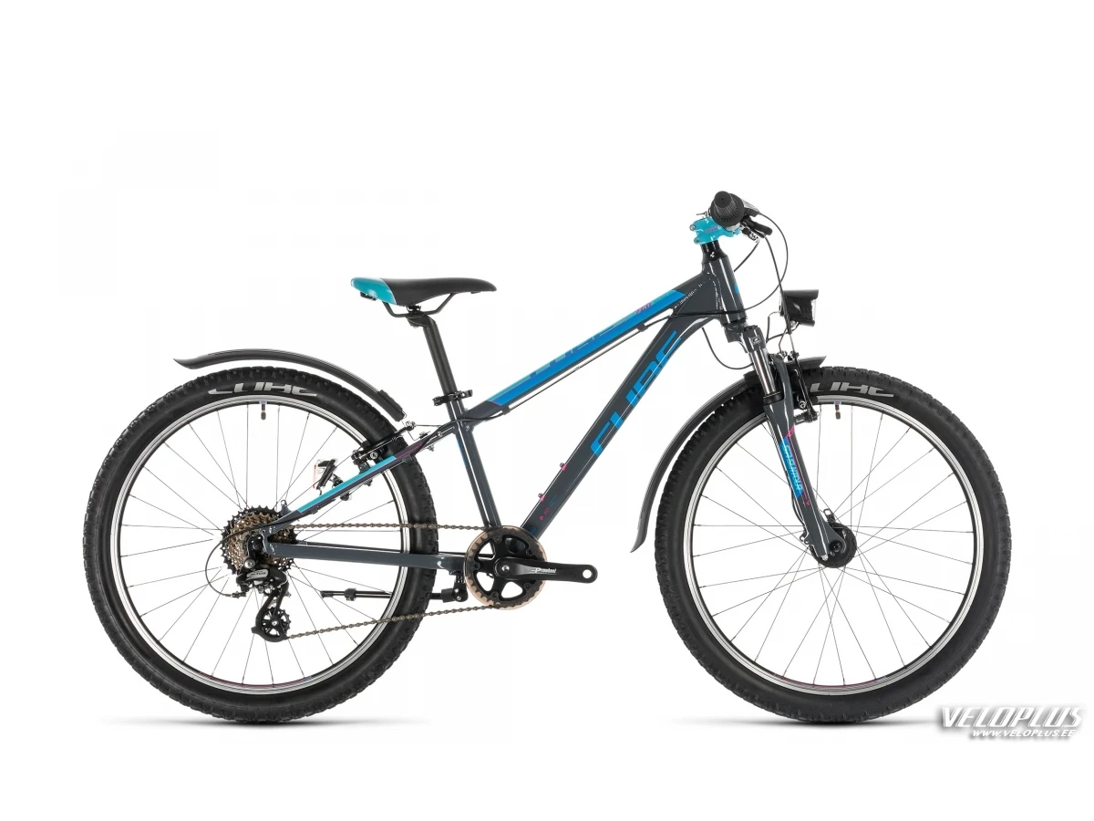 Bike Cube Access 240 Allroad grey´n´blue´n´pink 24"