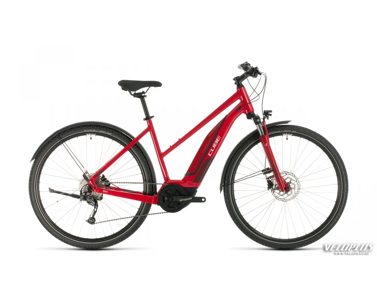 Ratas Cube Nature Hybrid ONE 500 Allroad punane-punane Lady T 46cm
