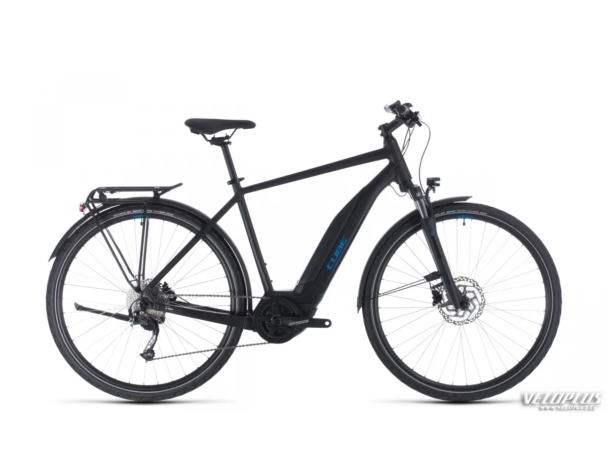 Bike Cube Touring Hybrid ONE 500 black´n´blue 58c Veloplus