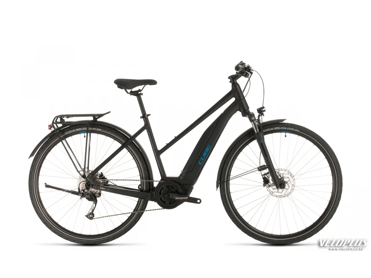 Ratas Cube Touring Hybrid ONE 500 must-sinine Lady T 50cm