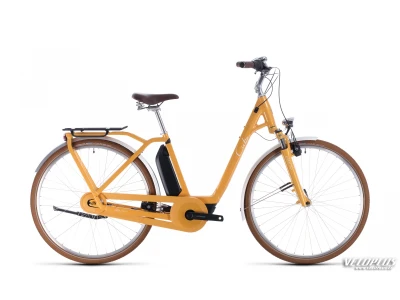 Ratas Cube Ella Cruise Hybrid 500 kollane-valge Lady EE 46cm