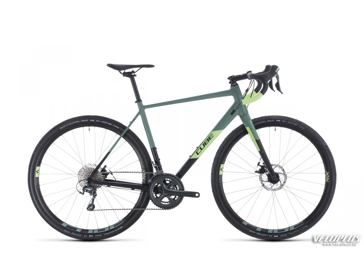 Ratas Cube Nuroad Pro must-roheline 56cm