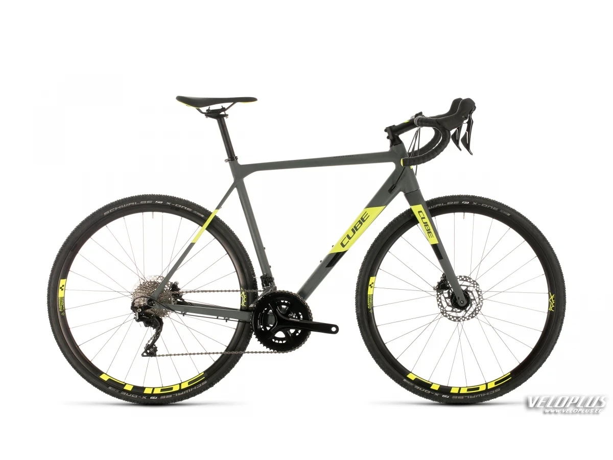 Ratas Cube Cross Race Pro hall-kollane 61cm