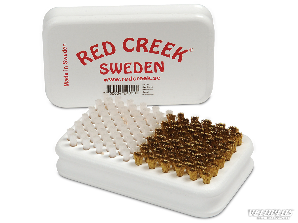 Hand brush RED CREEK COMBI fine brass + white hard nylon