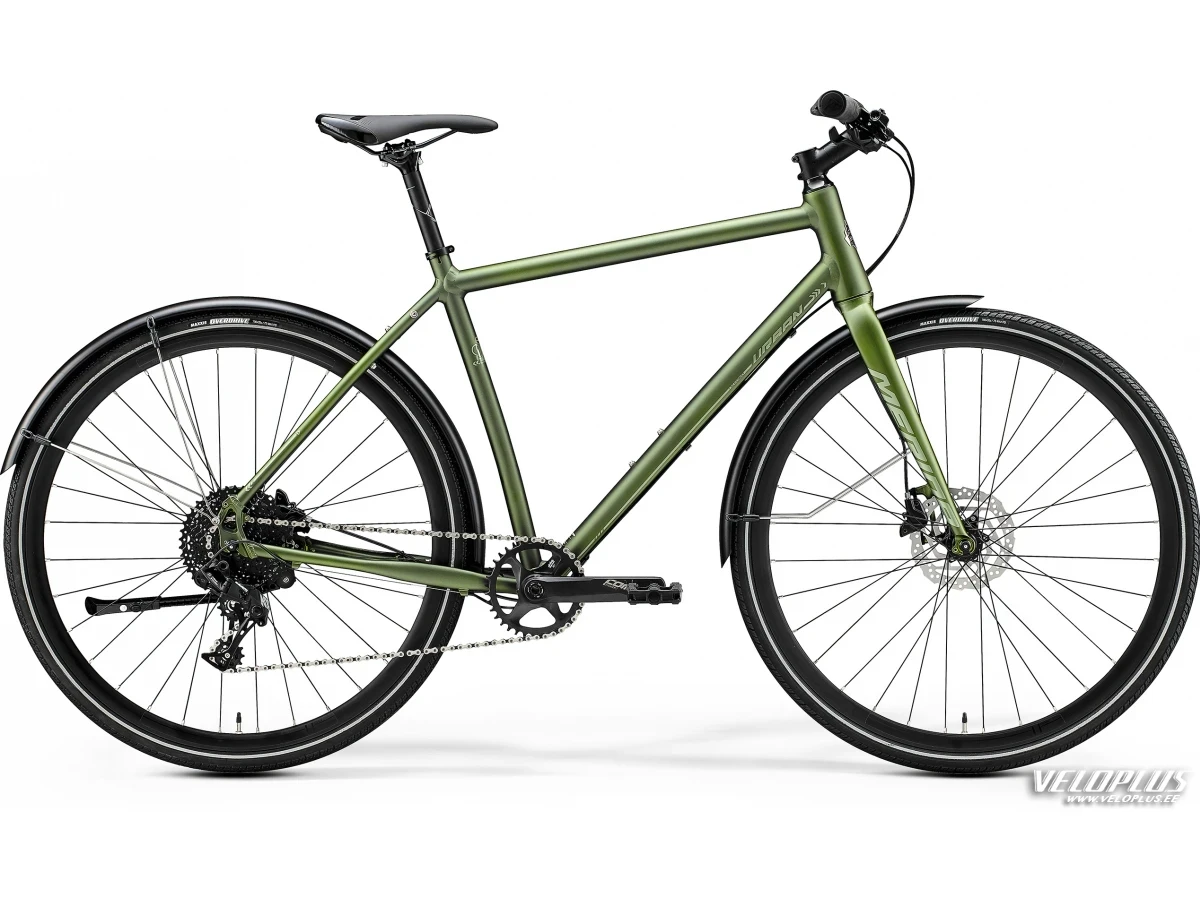 Bike Merida Crossway Urban 300 M-L(52) matt green(shiny silver-green)