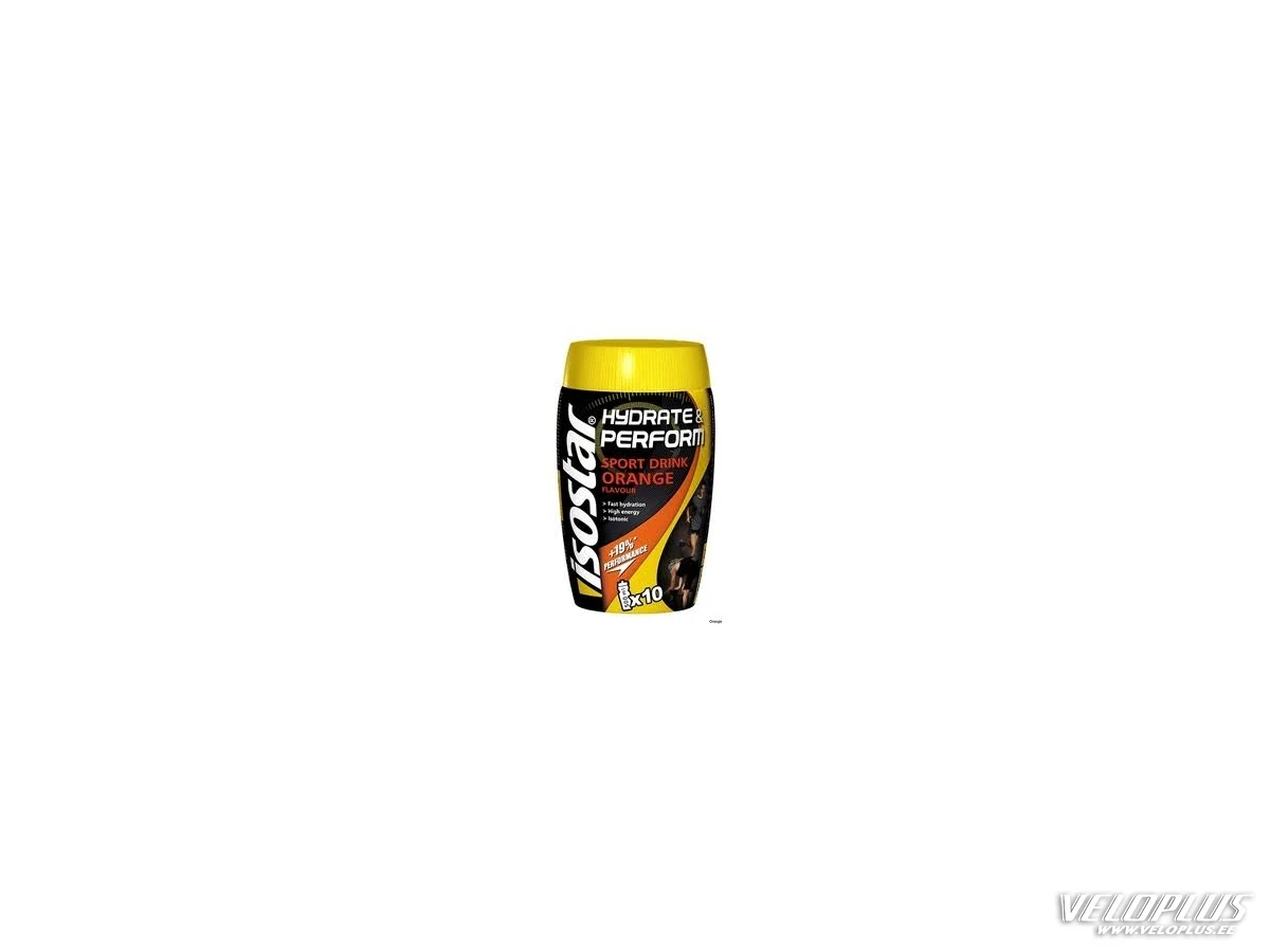 Joogipulber Isostar Hydrate&Perform apelsinimaitseline + joogipudel
