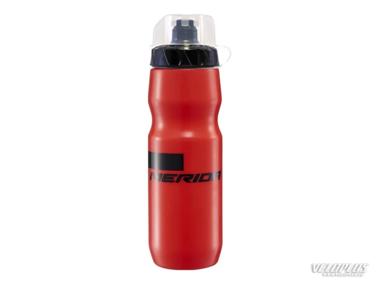 Pudel Merida Stripe 680ml, punane-must, kaanega