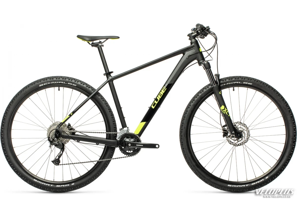 Bike Cube Aim EX black-flashyellow 14" / 27.5 / XS