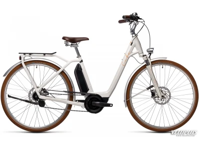 Ratas Cube Ella Cruise Hybrid 500 kreemjas-oranž Easy Entry 46 cm / XS