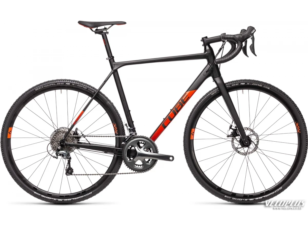 Ratas Cube Cross Race must-punane 53 cm