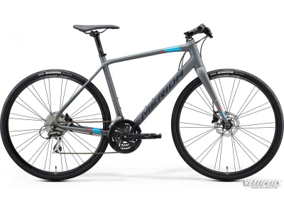Polkupyörä Merida Speeder 100 matta viileä harmaa-sinipunainen XL(59)