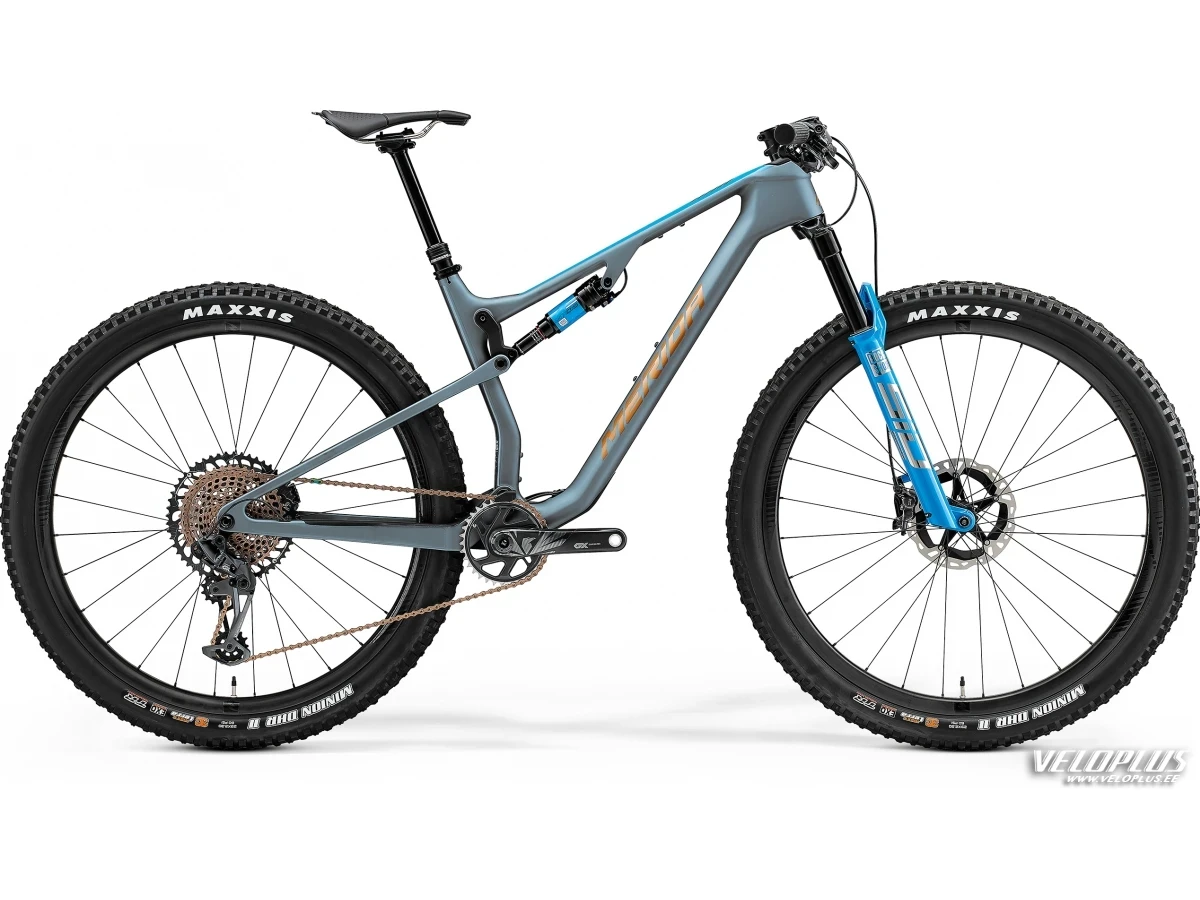 Bike Merida Ninety-Six 8000 matt steel blue-glossy brown 29" M(17.5")