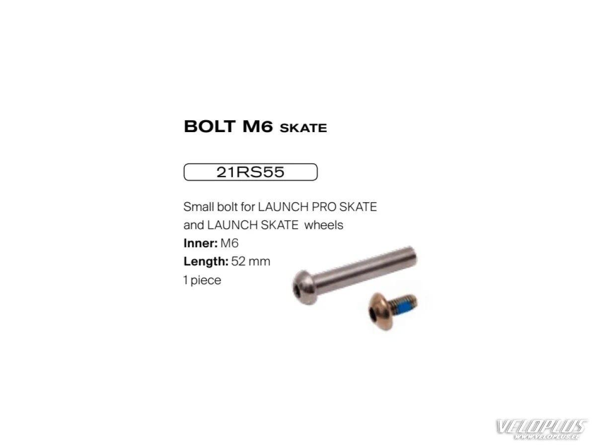 Bolt+nut M6*52 for KV+ LAUNCH PRO SKATE rollerskis