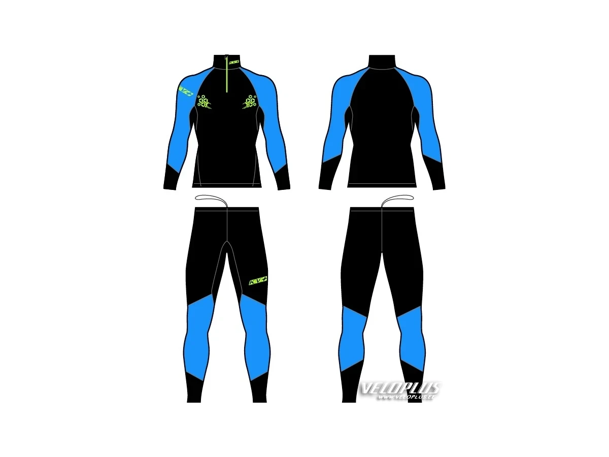 Suusakombe KV+ LAHTI must/sinine L 2-osaline