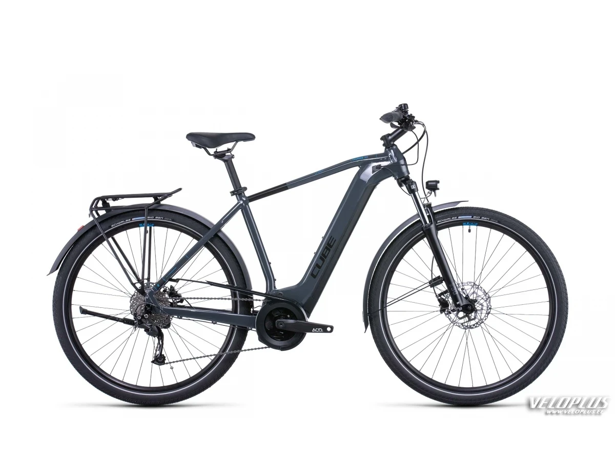 Ratas Cube Touring Hybrid ONE 625 grey´n´blue 54 cm / M
