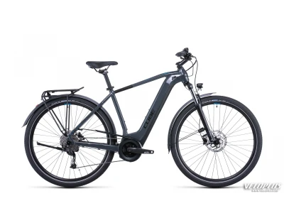 Ratas Cube Touring Hybrid ONE 625 grey´n´blue 54 cm / M