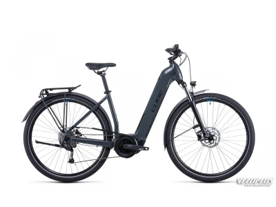 Ratas Cube Touring Hybrid ONE 625 grey´n´blue Easy Entry 50 cm / S