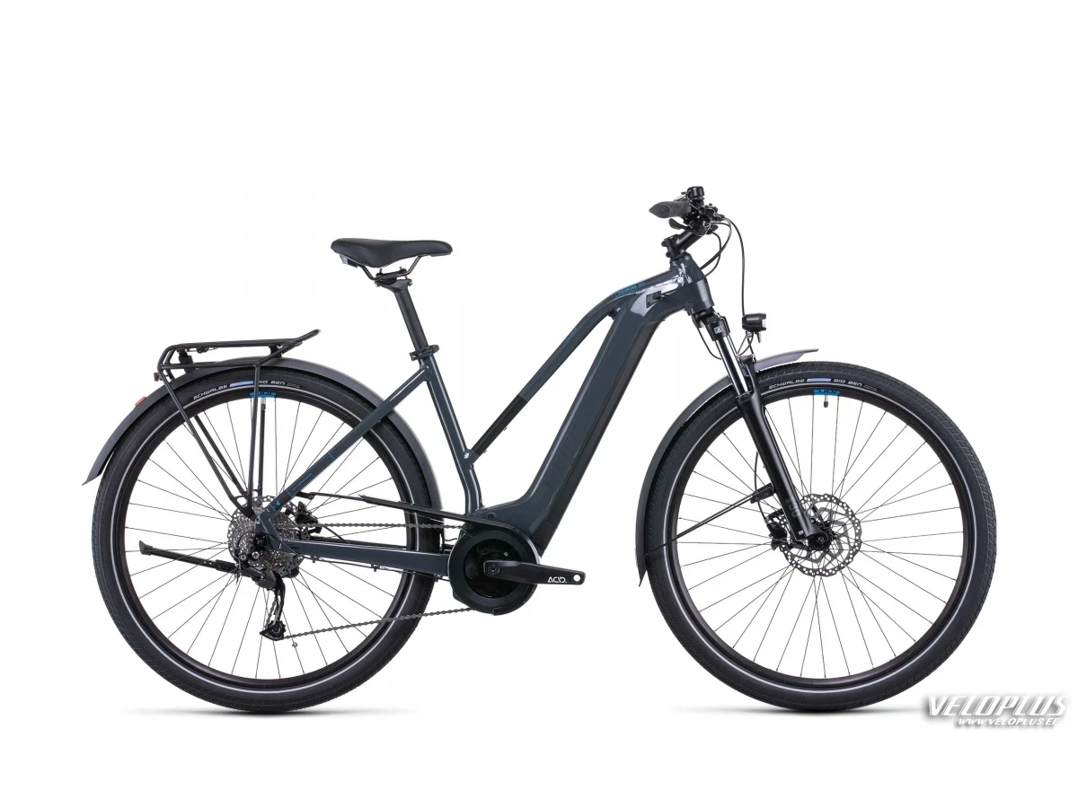 Bike Cube Touring Hybrid ONE 625 grey´n´blue Trapeze 50 cm / S