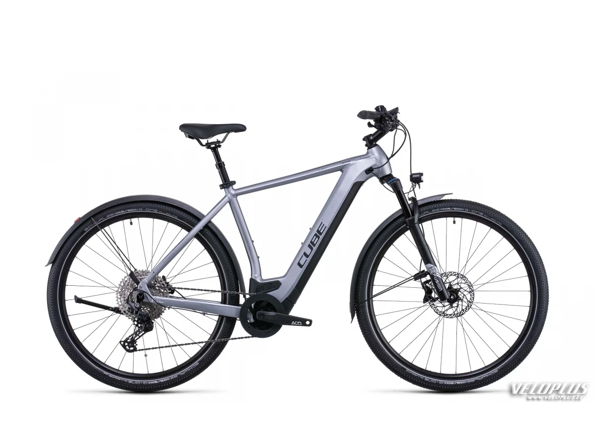 Ratas Cube Nuride Hybrid EXC 625 Allroad polarsilver´n´black 54 cm / M