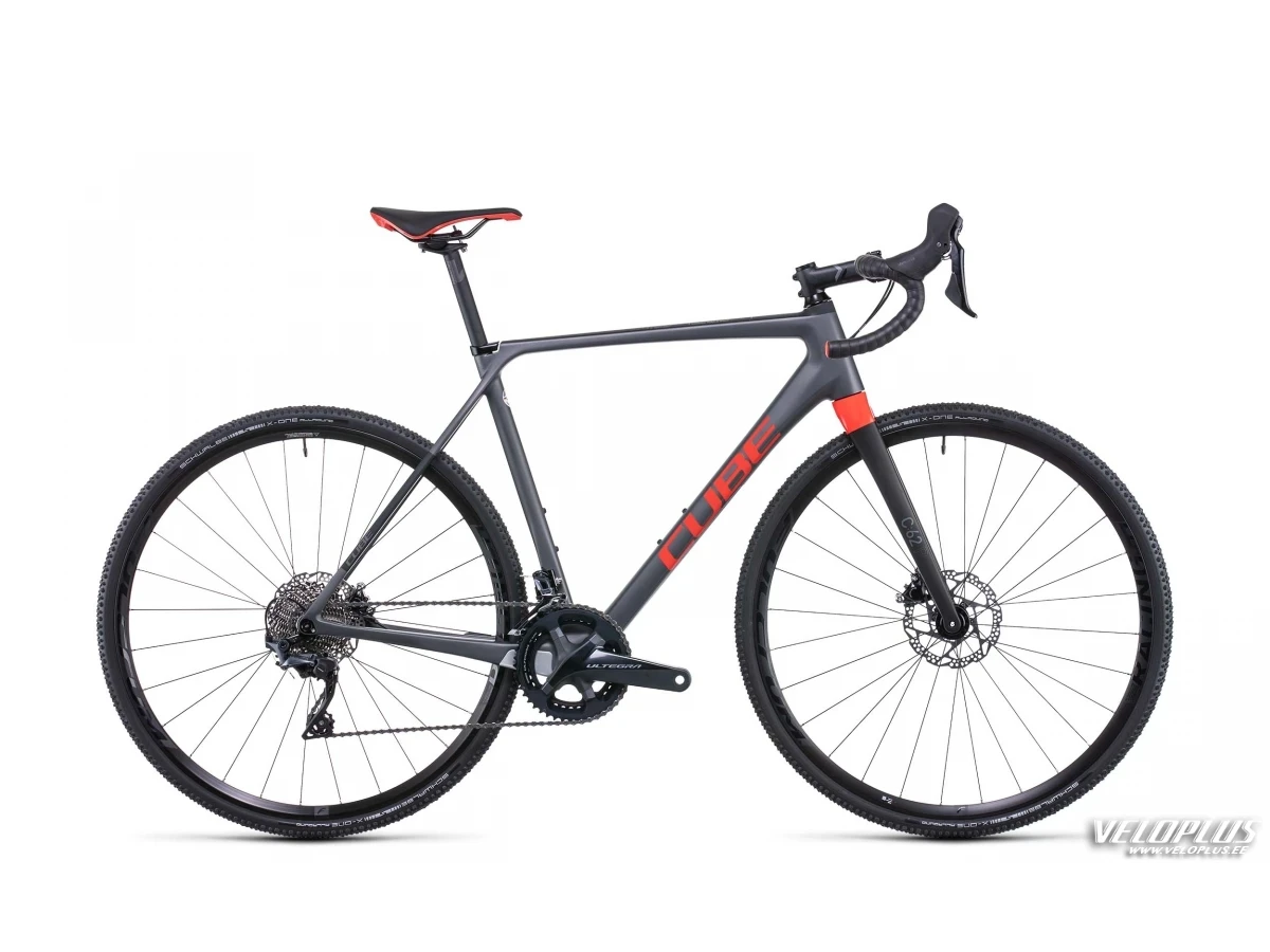 Ratas Cube Cross Race C:62 Pro grey´n´red 58 cm
