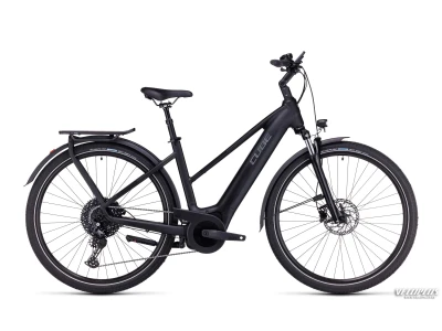 Ratas Cube Touring Hybrid Pro 625 black´n´metal Trapeze 54 cm / M