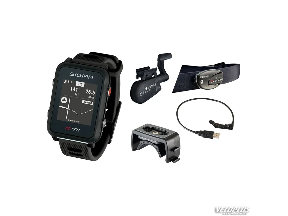 Sport watch SIGMA iD.TRI SET black