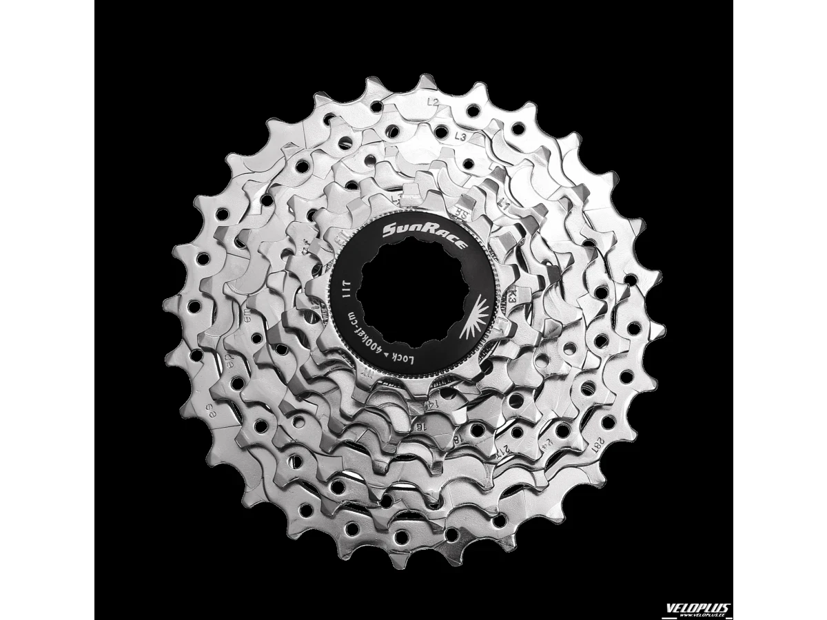 Cassette SunRace 11-28 8s silver > WOOM 4 SRAM 8s
