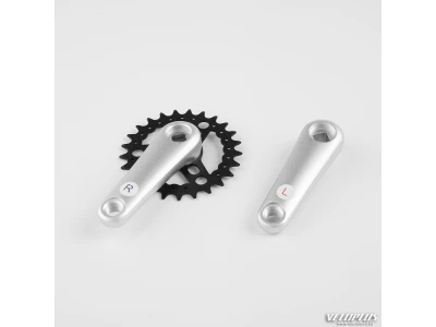 Crankset WOOM 3 25T 95mm silver (rel F)
