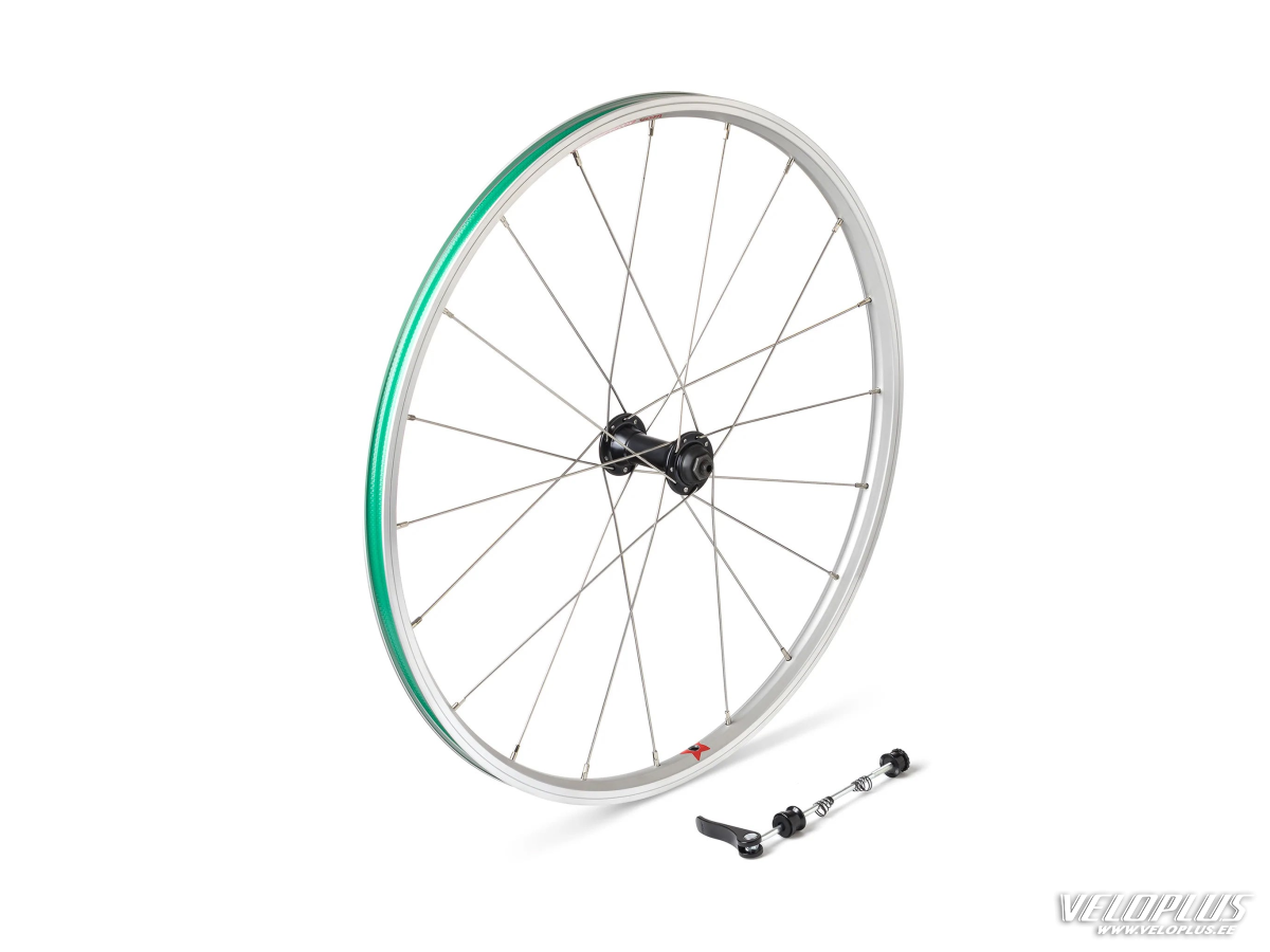 Esijooks WOOM 4 rel G 20" 20H AV hõbedane sinise pöiapaelaga