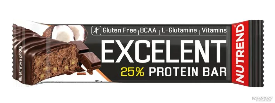 Olbaltumvielu batoniņš Nutrend Excelent Bar 85 g šokolāde-kokoss