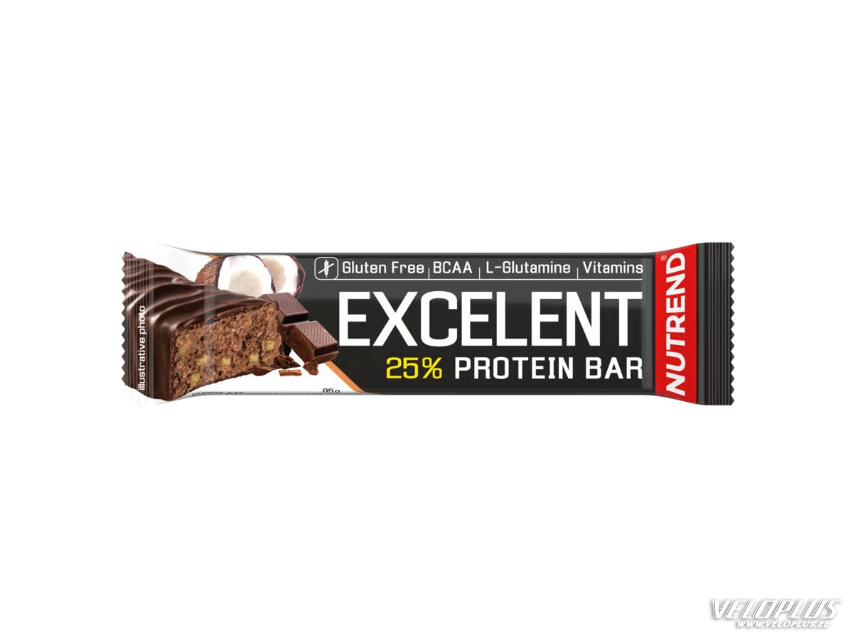 Proteiinibatoon Nutrend Excelent Bar 85 g šokolaad-kookos
