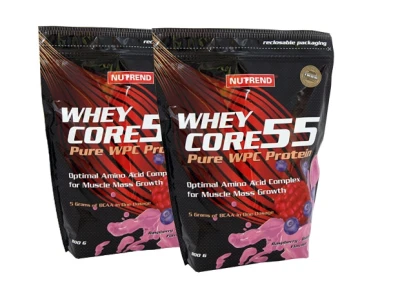 Whey Core 55 800g. Raspberry and blackberry.