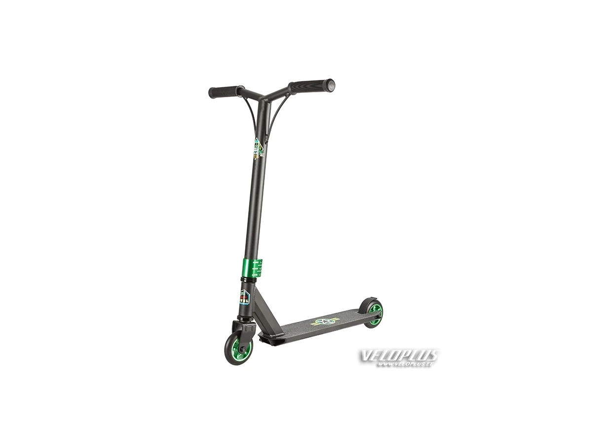 Stunt scooter Bad Frog black green