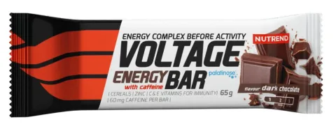Energiabatoon Nutrend Voltage Energy 65 g tume šokolaad, kofeiiniga