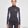 B/DAEHLIE TRAINING WOOL LS HALF ZIP WMN iron M thumbnail 2