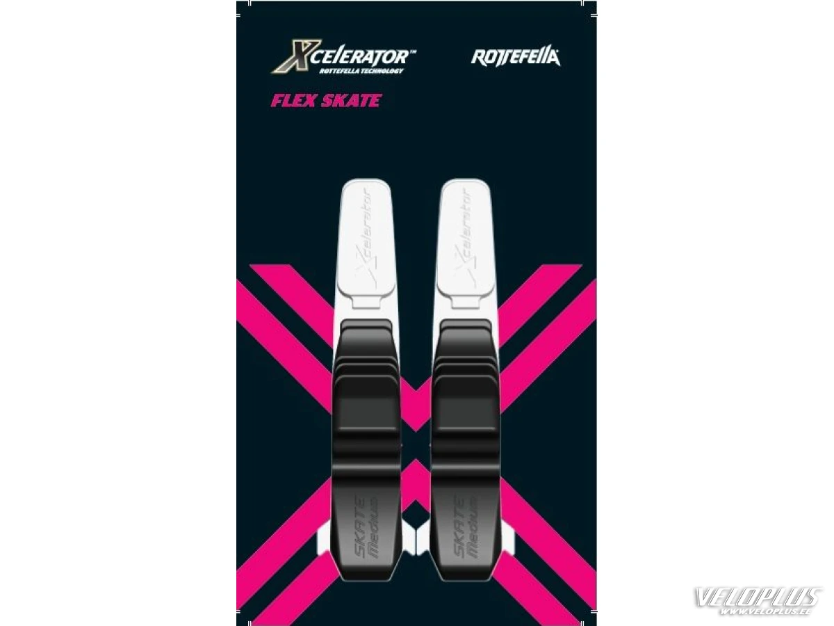 ROTTEFELLA XCELERATOR SKATE FLEXOR MEDIUM melnas gumijas (pāris)