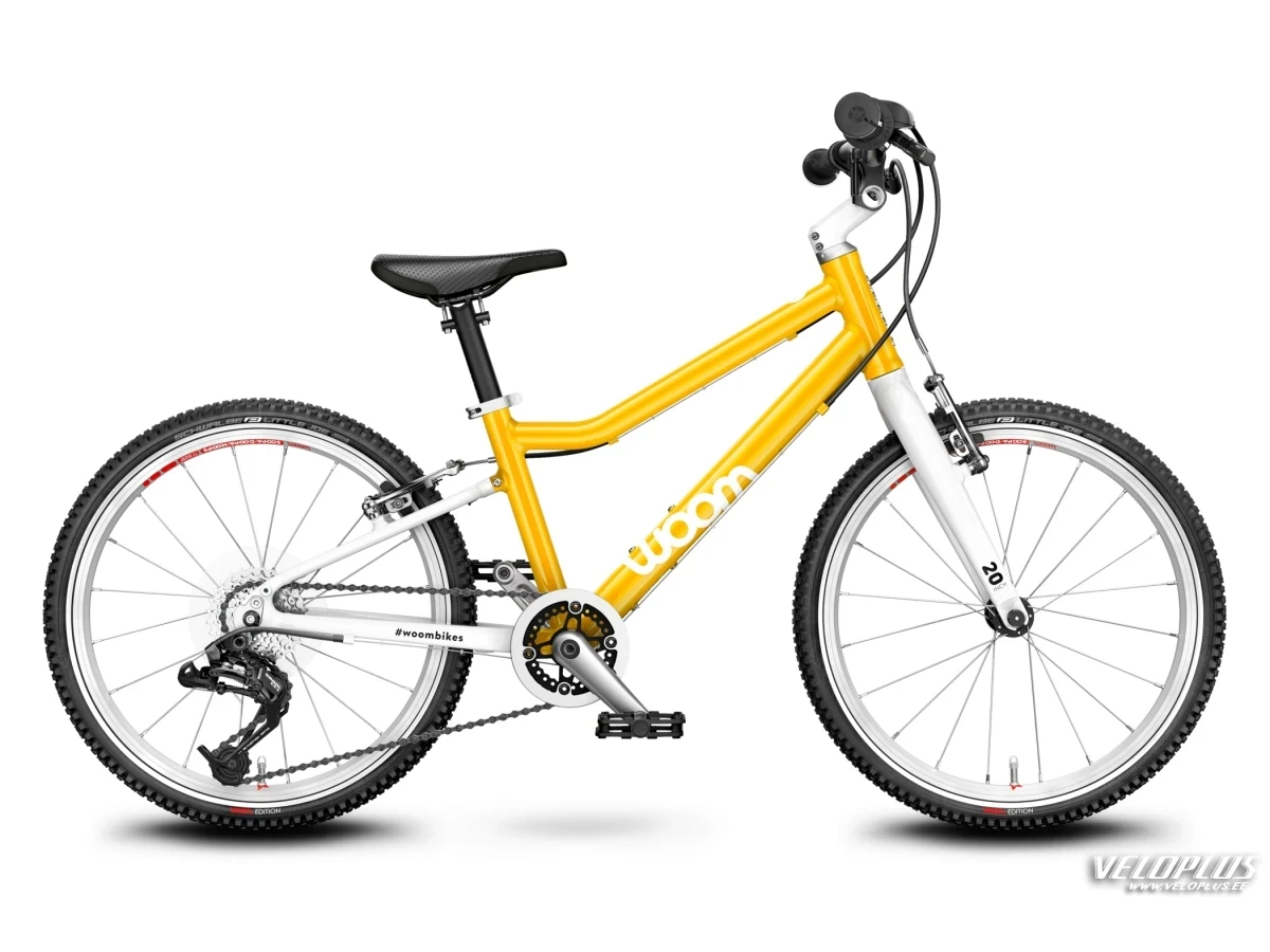 Kids bike WOOM 4 yellow (microshift)
