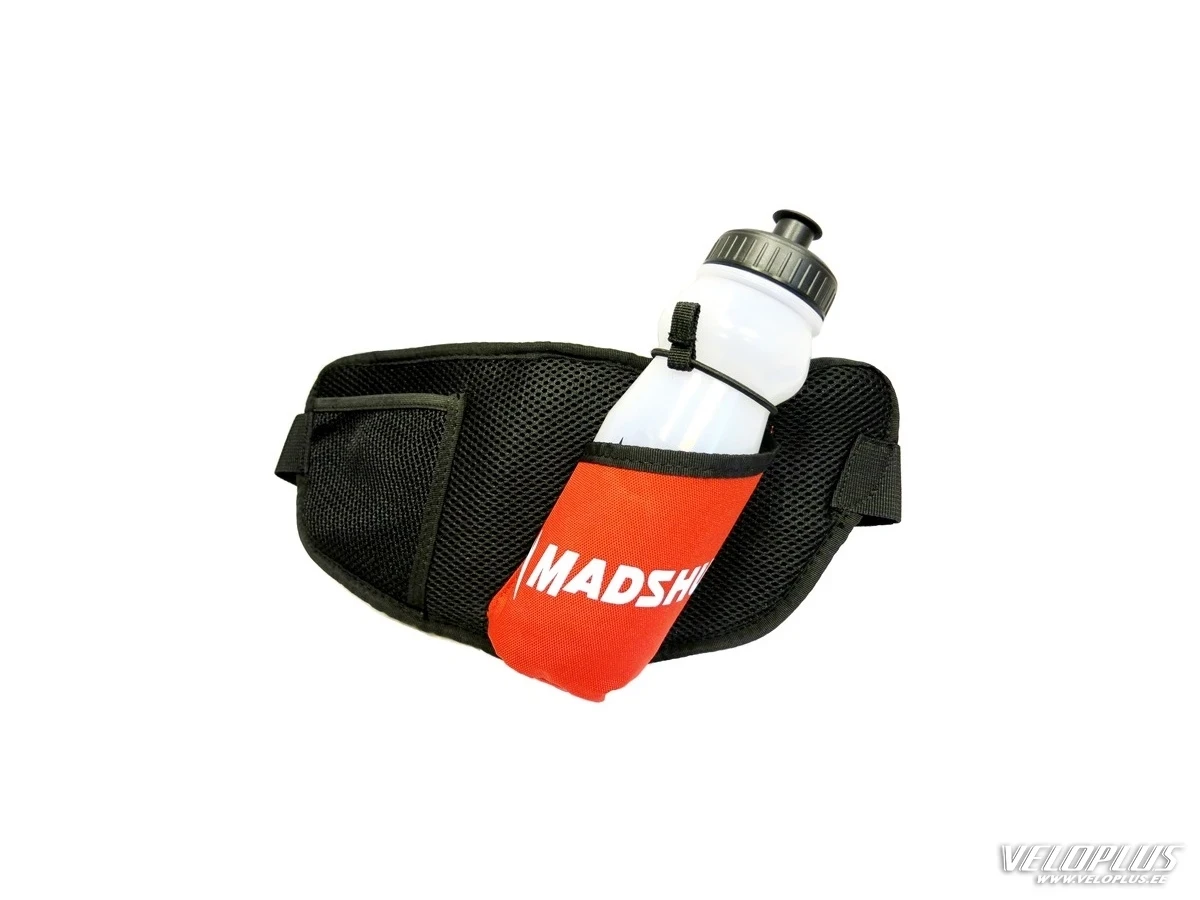 Joogivöö Madshus Drinkbelt koos pudeliga punane/must